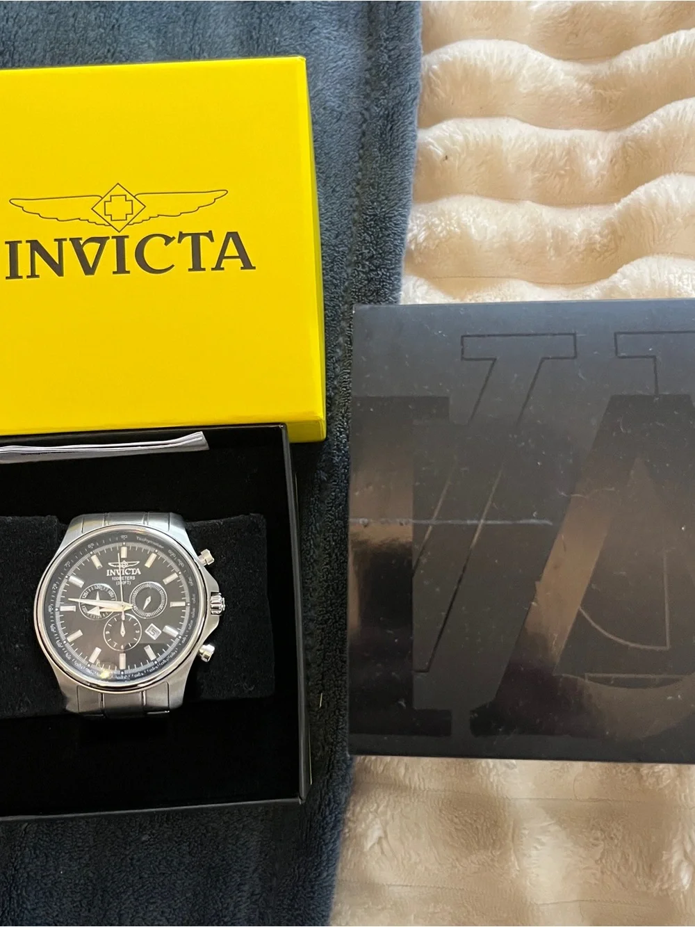 Invicta Specialty Swiss Mvmt | Date Stainless Steel Mens Watch Black Dial | NEW!